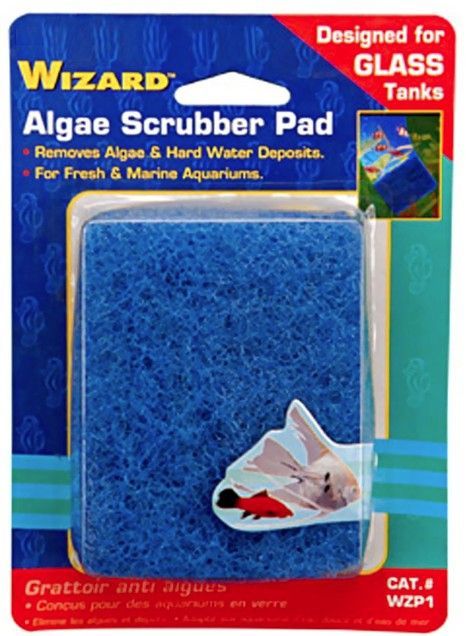 Picture of Penn Plax PP03437 3 x 4 in. Wizard Algae Scrubber Pad for Glass Aquariums