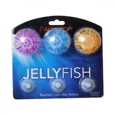 Picture of Aquatop JF-MULTI01 Silicone Jellyfish Aquarium Ornament&#44; Assorted Colors&#44; Pack of 3