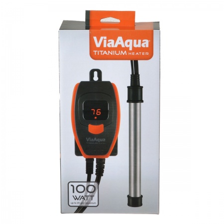 Picture of Via Aqua CX73556 100 watt Titanium Aqua Heater with LCD