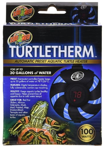 Picture of Zoo Med ZM30351 100W 30 gal Turtletherm Automatic Preset Aquatic Turtle Heater