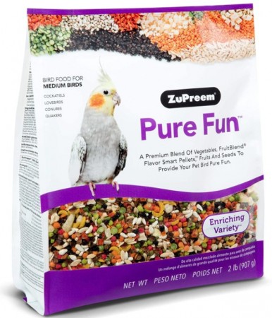 Picture of ZuPreem ZP36020 Pure Fun Enriching Variety Mix Bird Food for Medium Birds