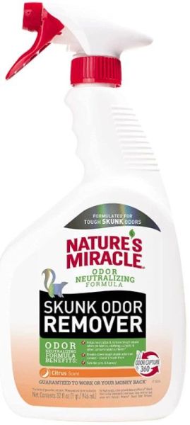Picture of Pioneer Pet PNP98420 32 oz Natures Miracle Skunk Odor Remover Citrus Scent