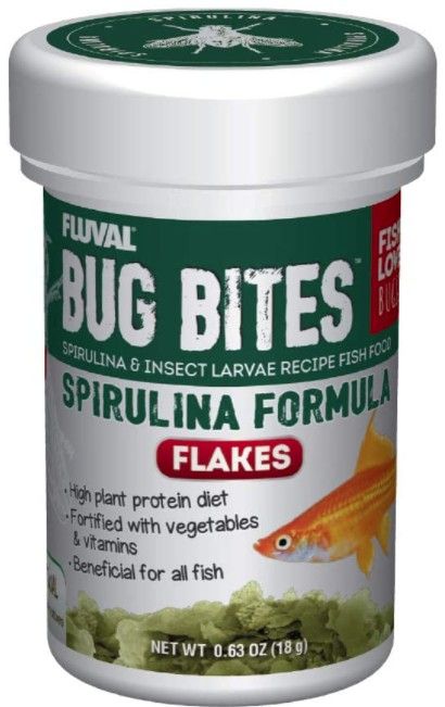 Picture of Fluval XA7354 0.63 oz Bug Bites Spirulina Formula Flakes