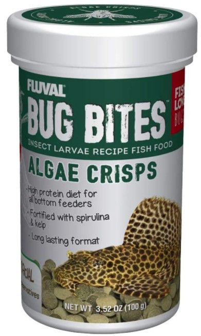 Picture of Fluval XA7361 3.53 oz Bug Bites Algae Crisps Fish Food