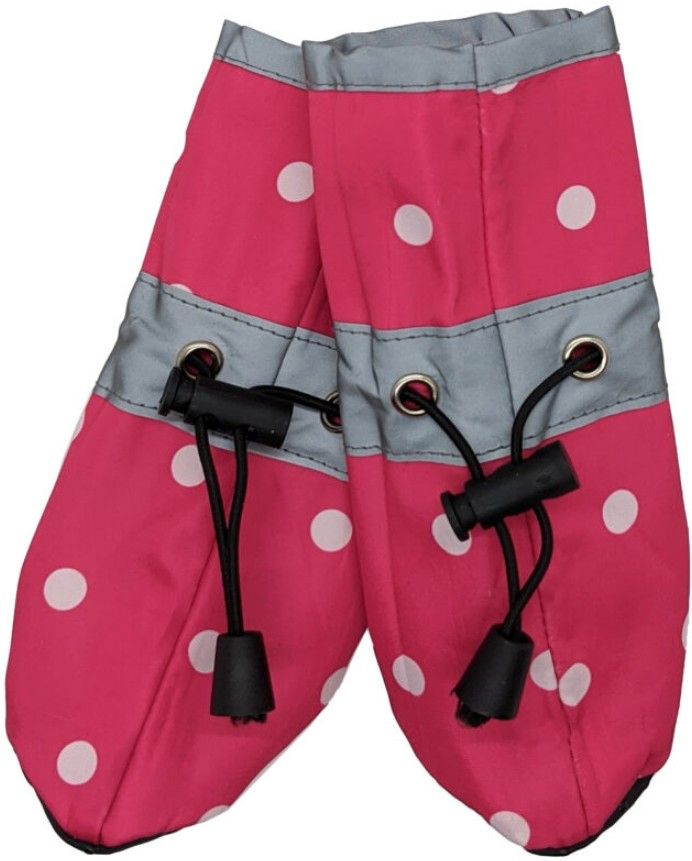 Picture of Fashion Pet ST02867 Polka Dog Rainboots&#44; Pink - Medium