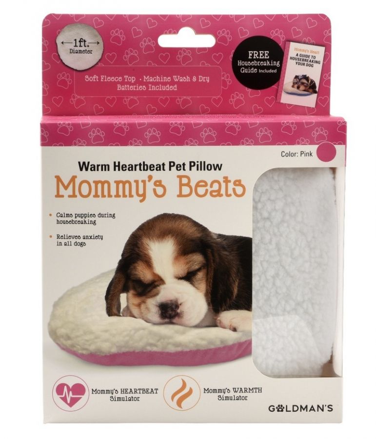 Picture of Goldmans GLD04789 Mommys Beats Warm Heartbeat Pet Pillow&#44; Pink