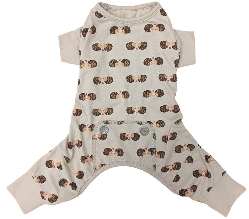 Picture of Fashion Pet ST02618 Hedgehog Dog Pajamas, Gray - Large