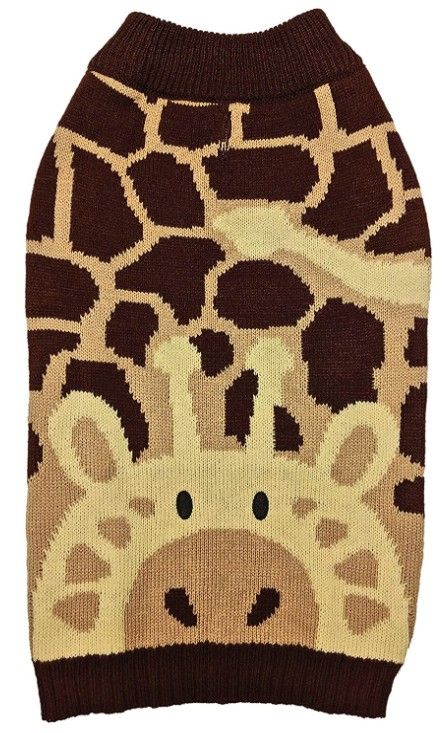 Picture of Fashion Pet ST02637 Giraffe Dog Sweater&#44; Brown - 2XL