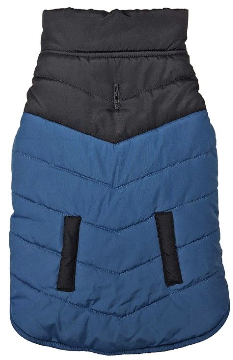 Picture of Fashion Pet ST02671 Reversible Color Block Puffer Dog Jacket&#44; Blue - 2XL
