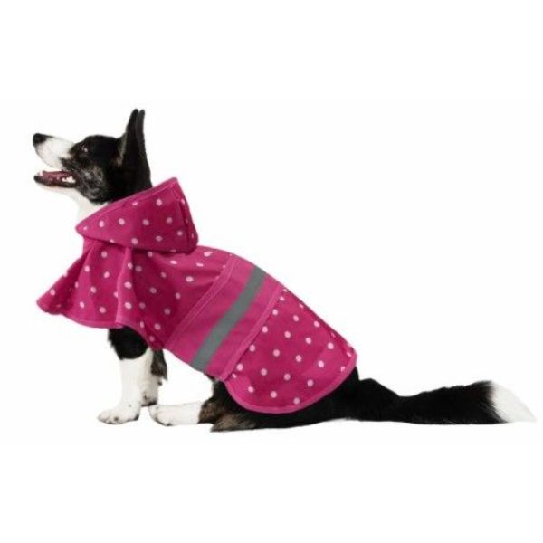 Picture of Fashion Pet ST02746 Polka Dot Dog Raincoat&#44; Pink - Small