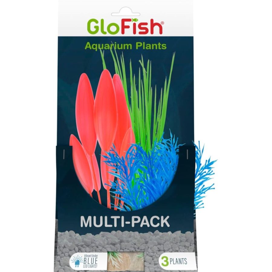 Picture of Tetra WL78407 GloFish Aquarium Plant Multi-Pack&#44; Green&#44; Blue & Orange - 3 Count