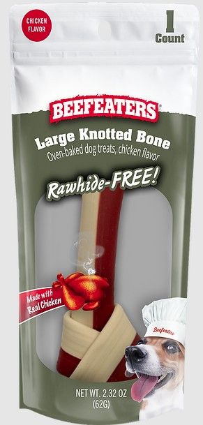 Picture of Beefeaters BFE02514 Rawhide Free Large Knotted Bone Chicken Chew