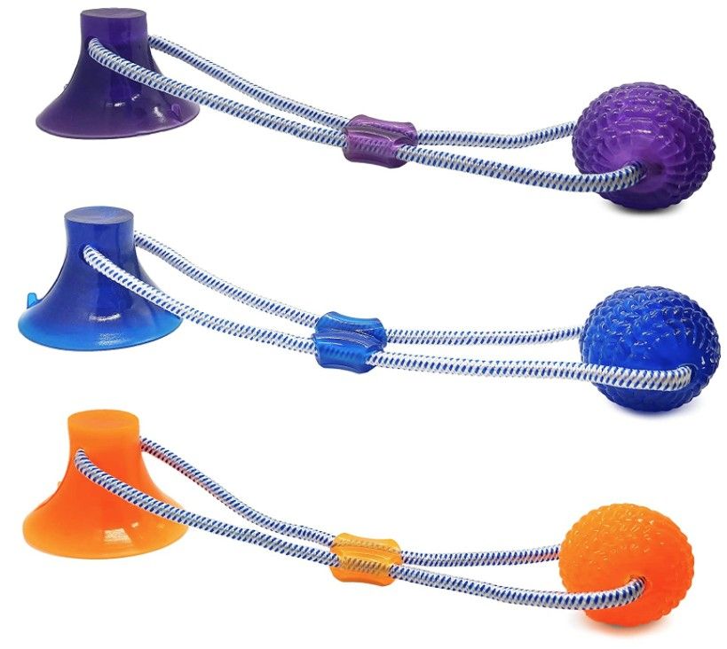 Picture of Spot ST54574 Press & Pull Interactive Dog Toy&#44; Assorted Color
