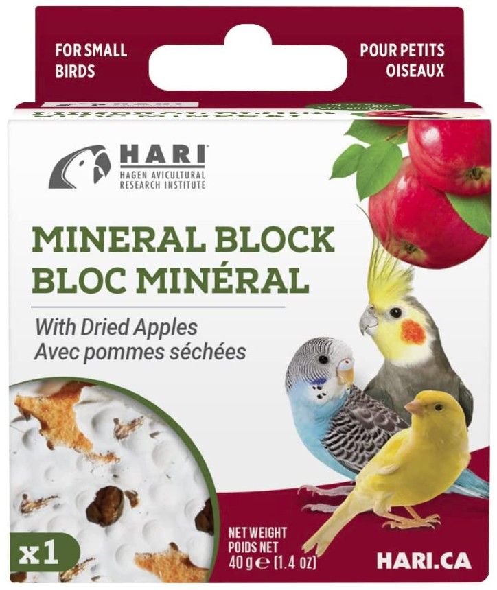 Picture of Hari XB82196 1.4 oz Dried Apple Mineral Block for Small Birds