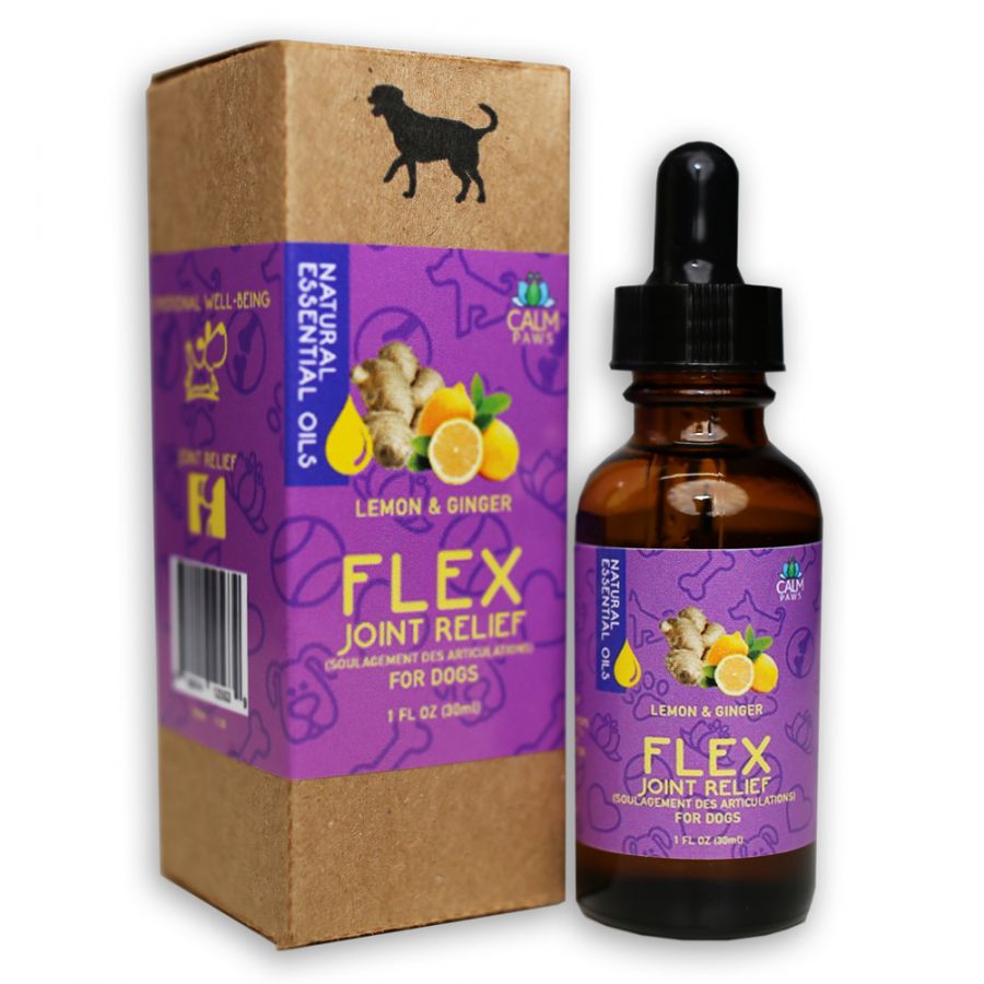 Picture of Calm Paws CM12563 1 oz Flex Lemon & Ginger Joint Relief Essental Oil for Dogs