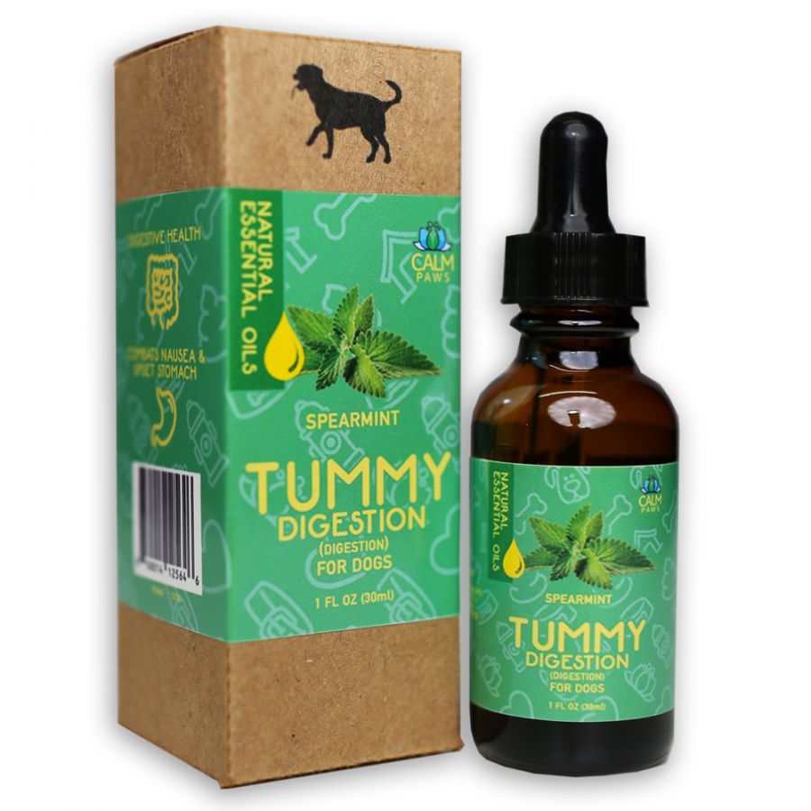 Picture of Calm Paws CM12564 1 oz Tummy Spearmint Digestion Aid Essential Oil for Dogs