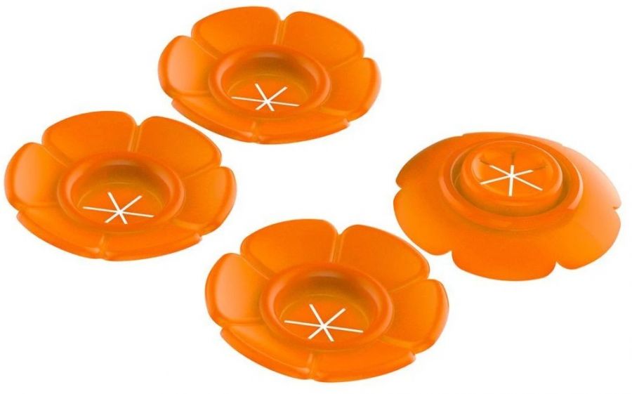 Picture of More Birds HS21502 Replacment Orange Bee Guard for Oriole Feeder - 4 Count