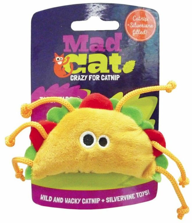 Mad Cat Tabby Taco Cat Toy - One Size