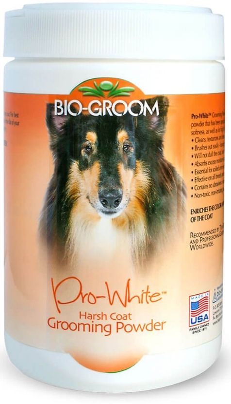 Picture of Bio-Groom BD50608 8 oz Pro-White Harsh Coat Grooming Powder for Dogs Shampoos
