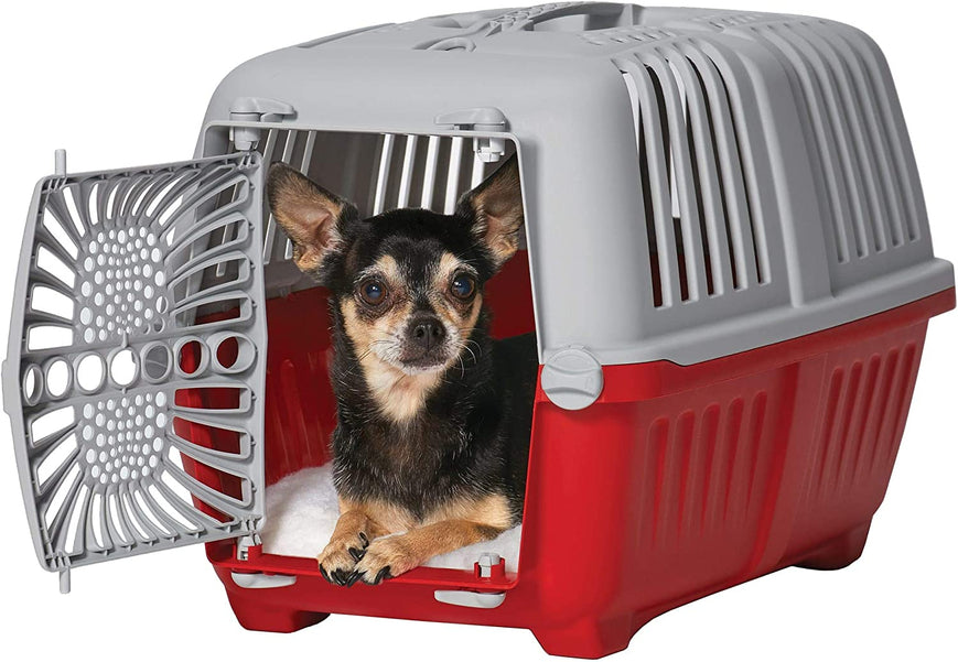 Picture of Mid West HY02493 Spree Plastic Door Travel Carrier Pet Kennel&#44; Red - Extra Small