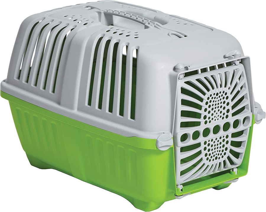 Picture of Mid West HY02495 Spree Plastic Door Travel Carrier Green Pet Kennel&#44; Extra Small