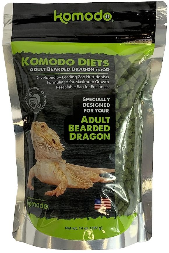 Picture of Komodo KO93151 Reptile Diets Adult Bearded Dragon Pellet Food