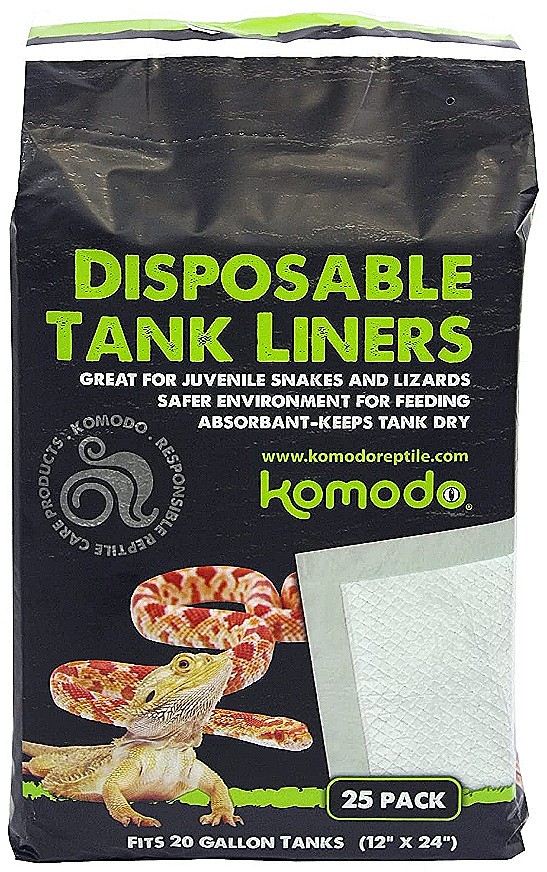 Picture of Komodo KO93271 10 x 20 in. Reptile Pads Disposable Tank Liners - 25 Count