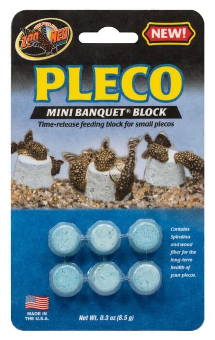 Picture of Zoo Med ZM11911 Aquarium Pleco Banquet Block Mini Fish Food - 6 Count