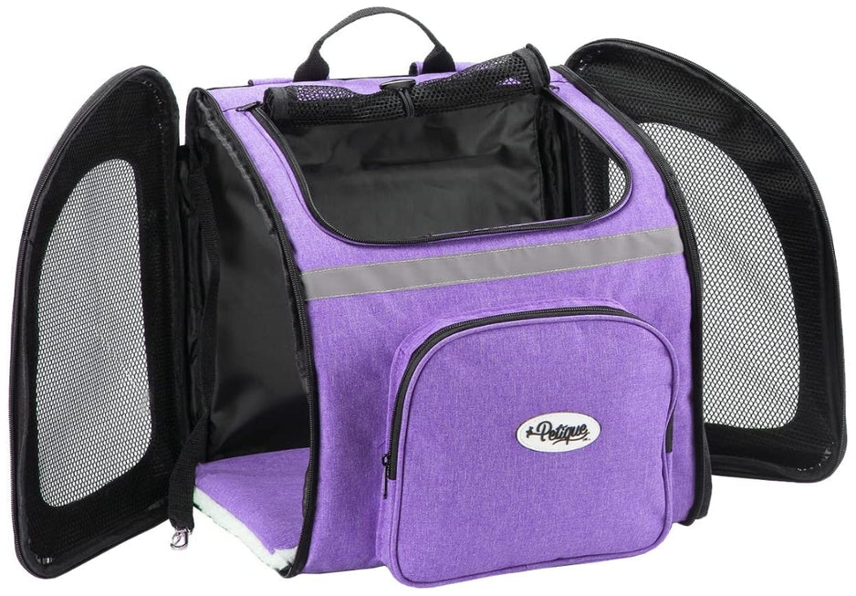 Picture of Petique PTQ22764 Backpacker Pet Carrier&#44; Orchid
