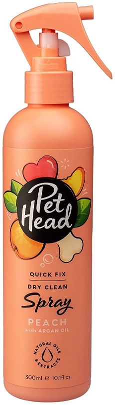 Picture of Pet Head AN90433 10.1 oz Quick Fix Dry Clean Spray for Dogs Peach with Argan Oil