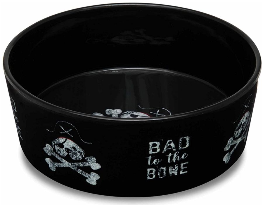 Picture of Loving Pets PC07159 Dolce Moderno Bowl - Bad to the Bone Design - Large