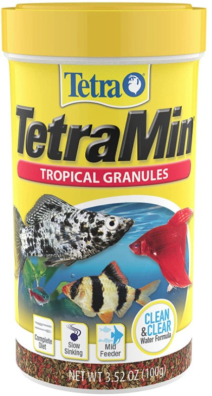 Picture of Tetra YT16121P TetraMin Tropical Granules Nutritionally Balanced Fish Food for Small Aquarium Fish