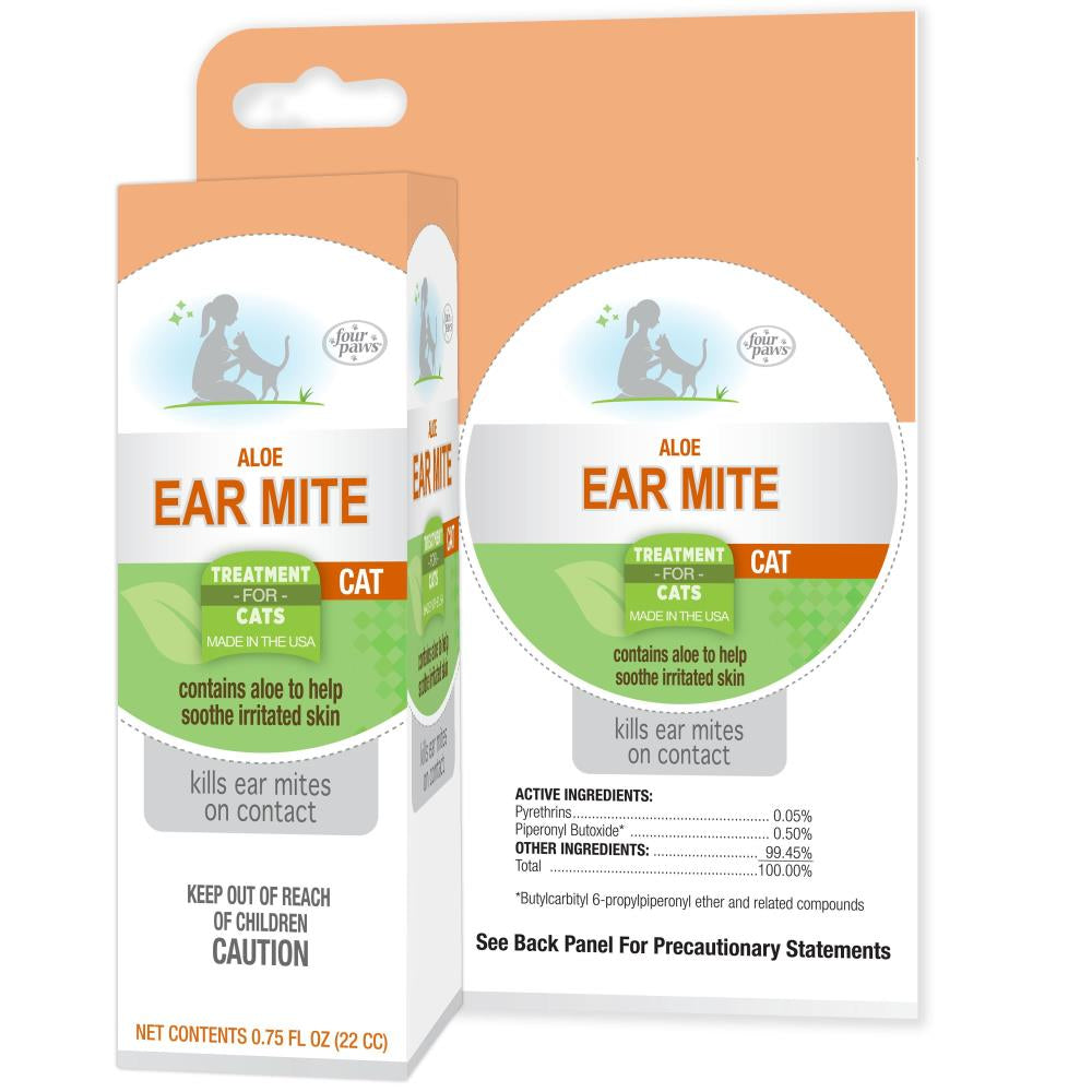 Picture of Four Paws FF01732P Ear Mite Remedy for Cats