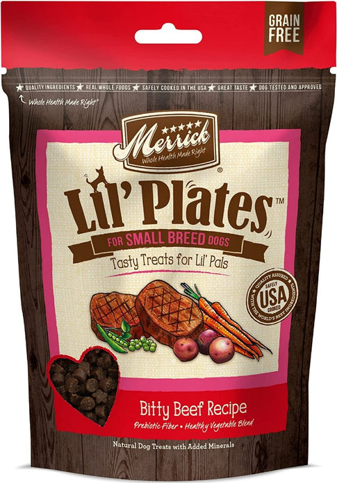 Picture of Merrick ME26052M Lil Plates Small Breed Treats Bitty Beef Recipe