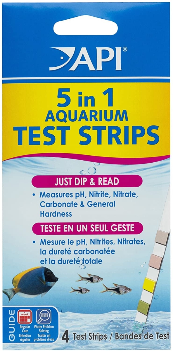 Picture of API AP033HM 5-in-1 Aquarium Test Strips for Freshwater & Saltwater Aquariums