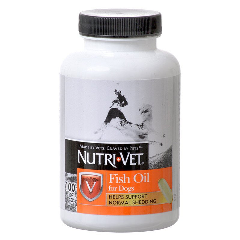 Picture of Nutri-Vet NV99901M Nutri-Vet Fish Oil for Dogs Soft Gels Helps Support Normal Shedding