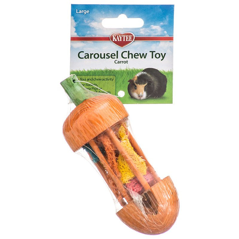 Picture of Kaytee PI62082P Kaytee Carousel Chew Toy Carrot