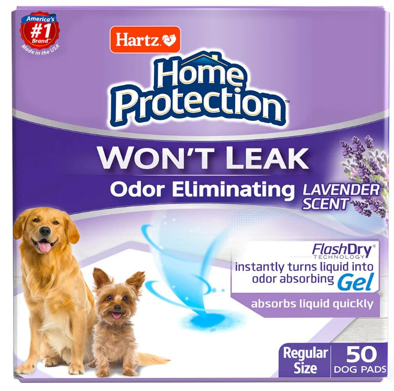 Picture of Hartz HZ14838M Home Protection Lavender Scent Odor Eliminating Dog Pads - Regular