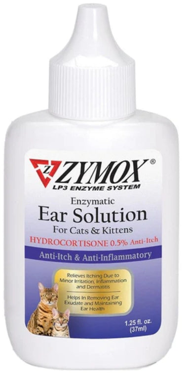 Picture of Zymox ZY20125M Enzymatic Ear Solution for Cats & Kittens with Hydrocortisone