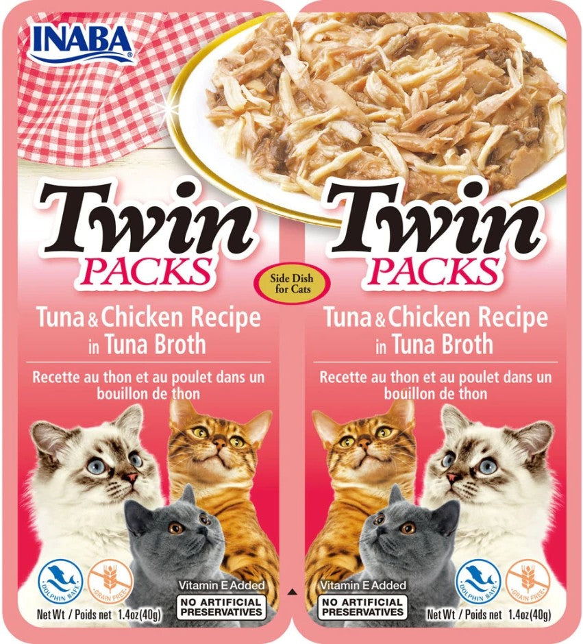 Picture of Inaba INA00855M Twin Packs Tuna & Chicken Recipe in Tuna Broth for Cats