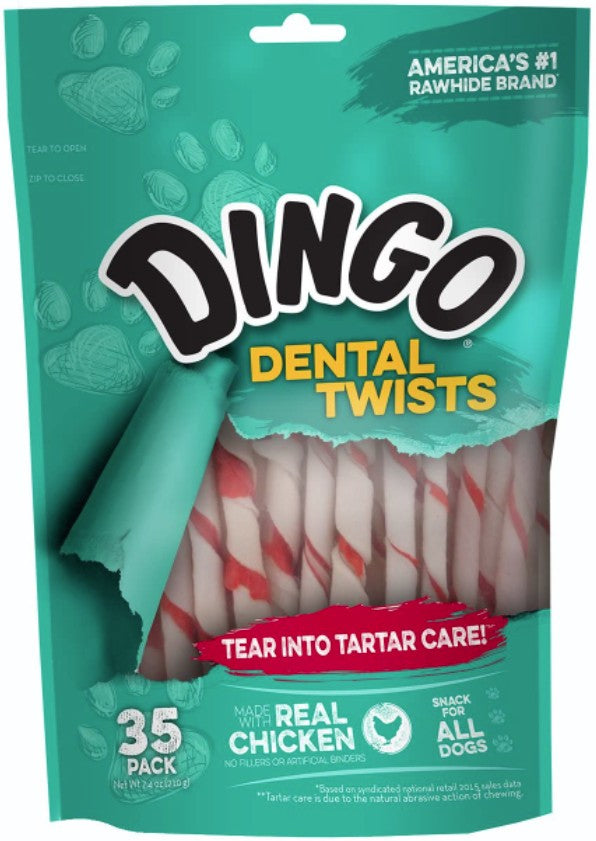 Picture of Dingo DG99092P Dental Twists with Real Chicken