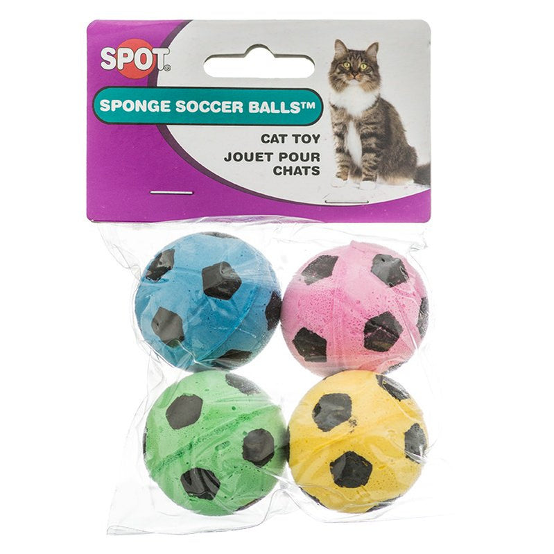 Picture of Spot ST2302M 3.5 in. Sponge Soccer Balls Cat Toy