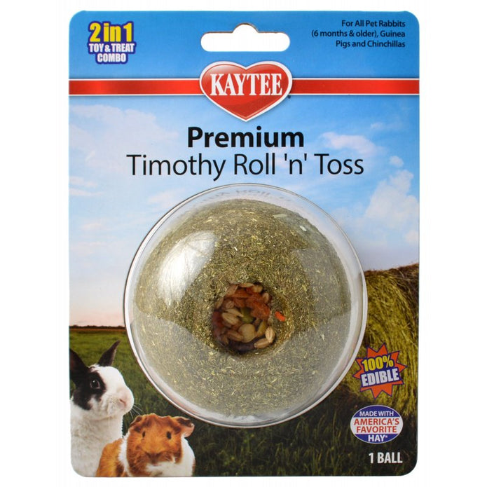 Picture of Kaytee KT00078M Premium Timothy Roll N Toss Small Animal Treats