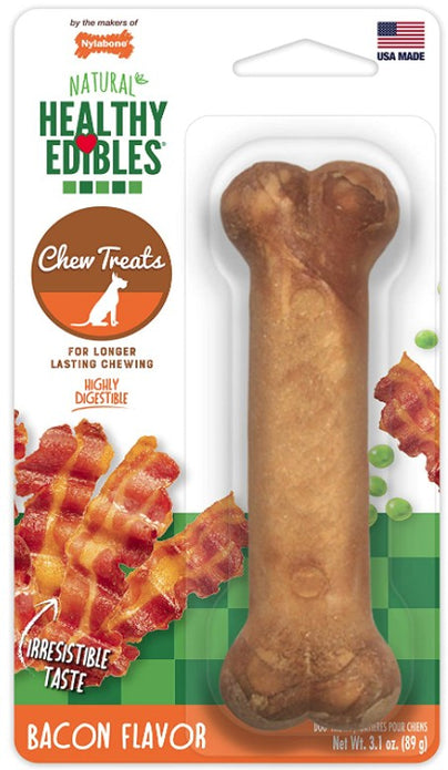 Picture of Nylabone U80800M Healthy Edibles Chews&#44; Bacon Wolf