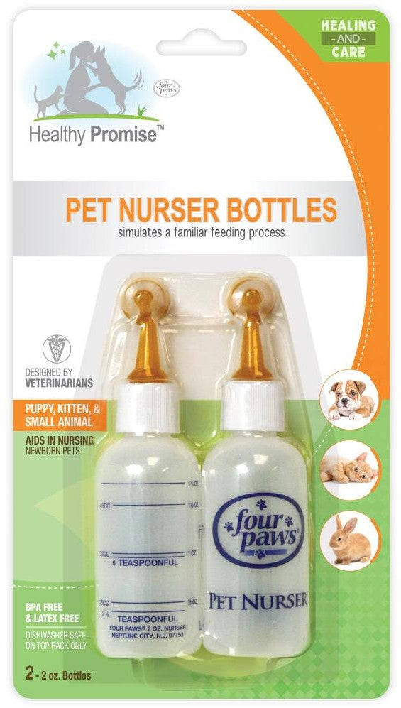 Picture of Four Paws FF25000M Healthy Promise Pet Nurser Bottles Simulates a Familiar Feeding Process for Puppies&#44; Kittens & Small Animals