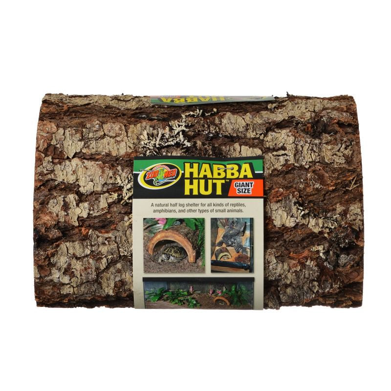 Picture of Zoo Med ZM20085M Habba Hut Natural Half Log Shelter for Reptiles&#44; Amphibians & Small Animals