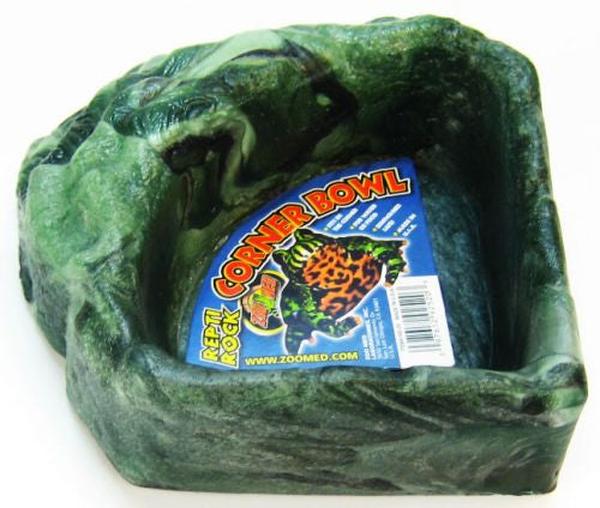 Picture of Zoo Med ZM92550M Reptile Rock Corner Bowl for Reptiles