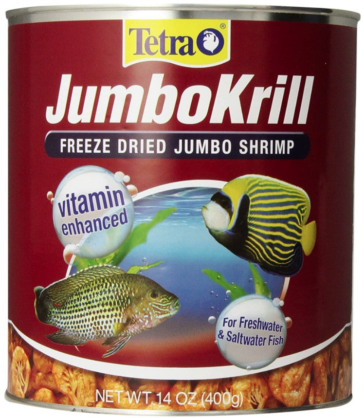 Picture of Tetra YT16200N JumboKrill Freeze Dried Jumbo Shrimp Vitamin Enhanced Fish Food