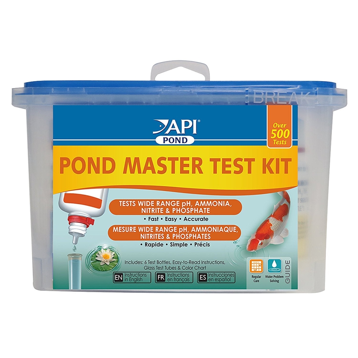 Picture of API AP164MN Pond Master Test Kit for Tests Wide Range PH&#44; Ammonia Nitrite & Phosphate