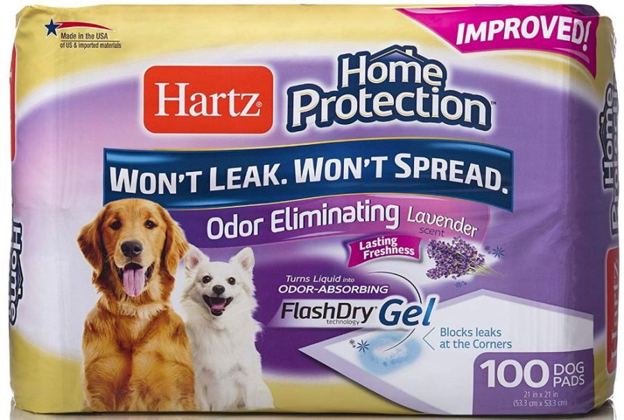 Picture of Hartz HZ14840M Home Protection Lavender Scent Odor Eliminating Dog Pads - Regular
